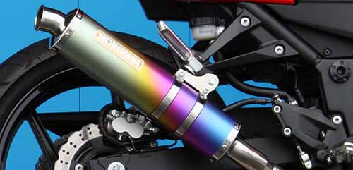 Moriwaki Slip-On Titanium Exhaust Kawasaki 08-11Ninja250R