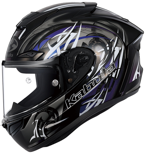 OGK Kabuto F-17 Helmet Nebura Black-White-Purple