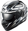 OGK Kabuto Kamui-3 Helmet Acrobat Flat-Black-White