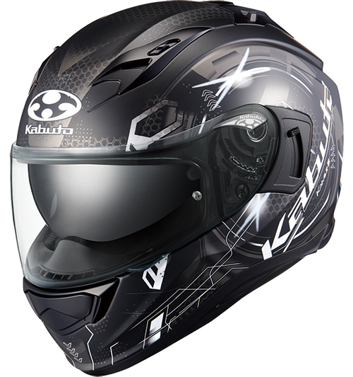 OGK Kabuto Kamui-3 Helmet Estela Flat-Black-Grey SALE