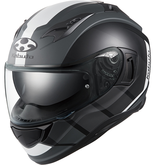 OGK Kabuto Kamui-3 Helmet JM Flat-Black-White