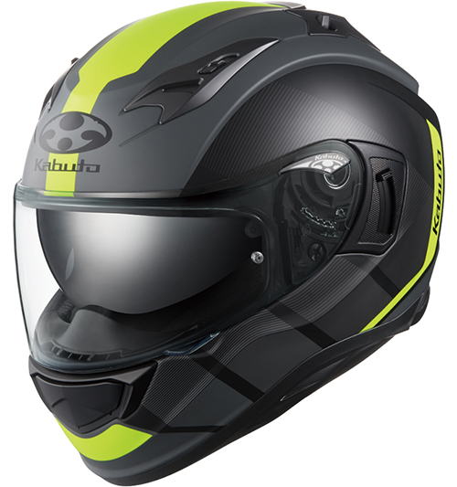 OGK Kabuto Kamui-3 Helmet JM Flat-Black-Yellow