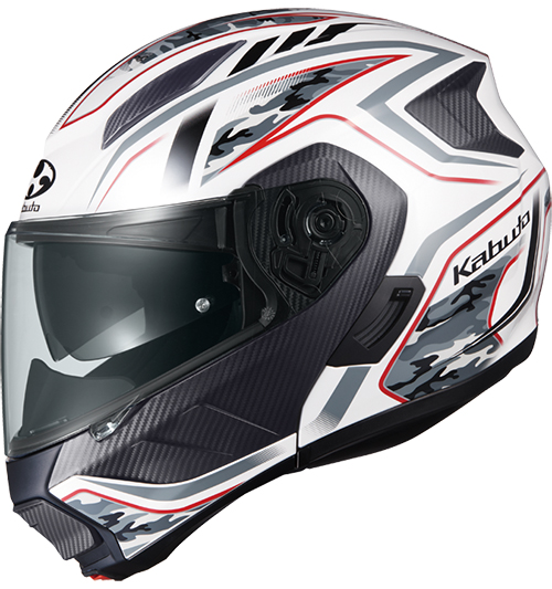 OGK Kabuto Ryuki Helmet Energy White-Red