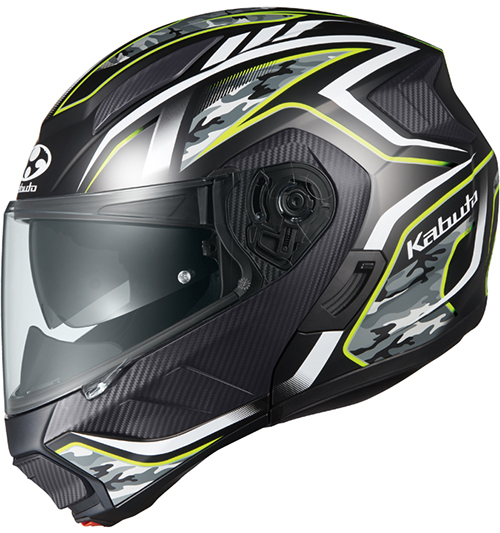 OGK Kabuto Ryuki Helmet Energy Flat-Black-Yellow