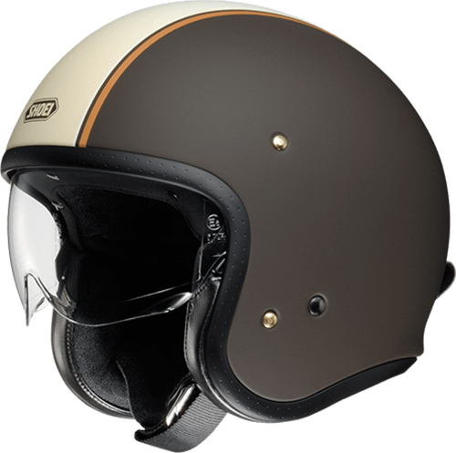 Shoei JO Helmet Carburettor TC10 Brown-White