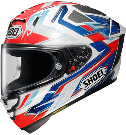 Shoei X-Fifteen Helmet Escalate TC-10 Blue-Red