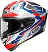 Shoei X-Fifteen Helmet Escalate TC-10 Blue-Red