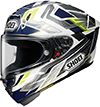 Shoei X-Fifteen Helmet Escalate TC-2 Blue-Yellow