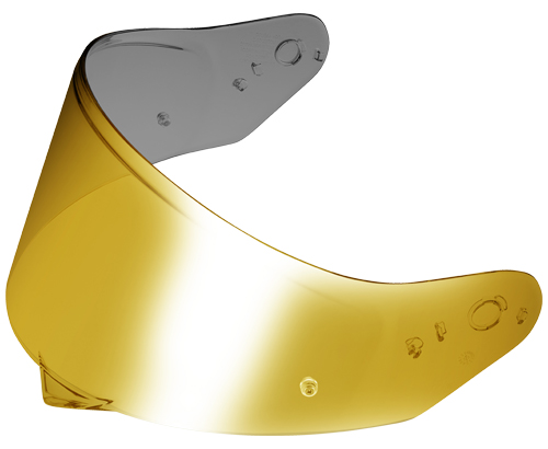 OGK CF-2 Pinlock Ready Gold-Mirror Shield for Kamui-5 Helmet