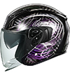 OGK Kabuto Exceed-2 Helmet Plume Black-Purple