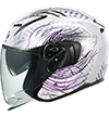 OGK Kabuto Exceed-2 Helmet Plume White-Purple