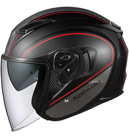 OGK Kabuto Exceed Helmet Delie Flat-Black-Grey