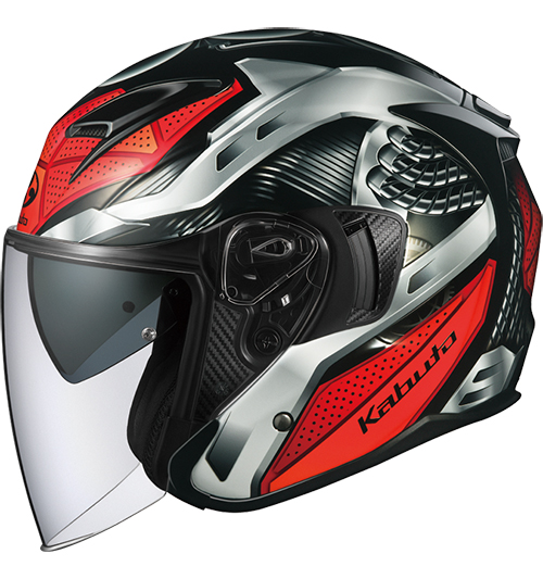 OGK Kabuto Exceed Helmet Spark Black-Red