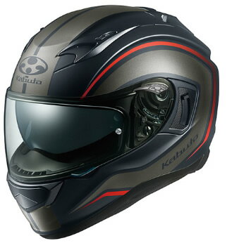 OGK Kabuto Kamui-3 Helmet Knack Flat-Black-Grey