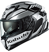 OGK Kabuto Kamui-5 Helmet Gravix Flat-Black-Grey