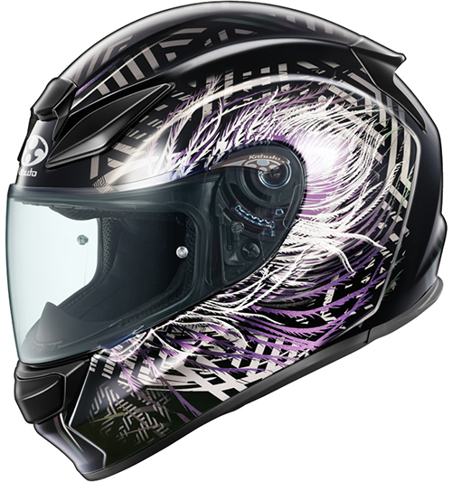 OGK Kabuto Shuma Helmet Plume Black-Purple