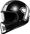 Shoei EX-Zero Helmet Cross Logo 2 TC5 Black-White