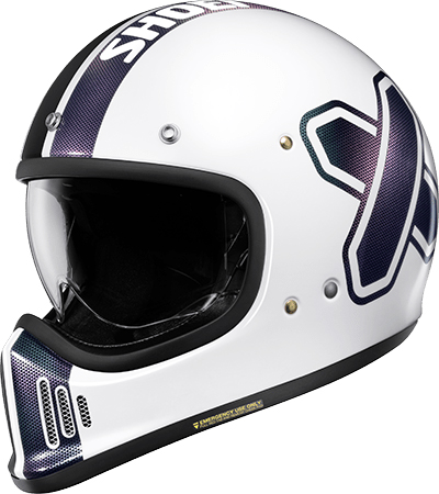 Shoei EX-Zero Helmet Cross Logo 2 TC6 White-Black