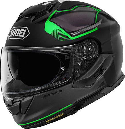 Shoei GT-Air 3 Helmet Mike TC-4 Green-Black