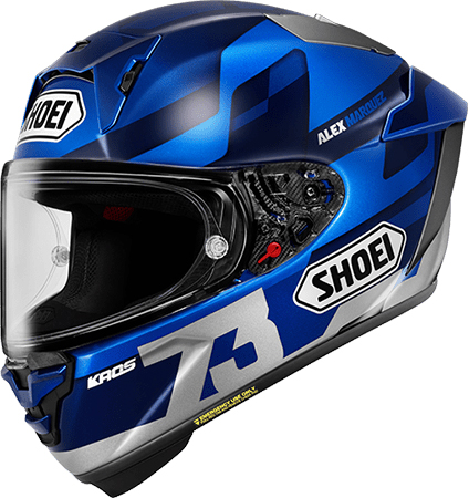 Shoei X-Fifteen Helmet A.Marquez 73 V3 TC-2 Blue-Silver