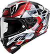 Shoei X-Fifteen Helmet Valion TC-1 Red-Wht